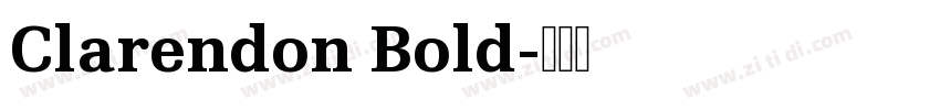 Clarendon Bold字体转换